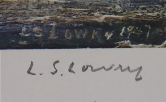 § Lawrence Stephen Lowry (1887-1976) Two offset lithographs printed in colours, Deal Beach; Deal Sketch